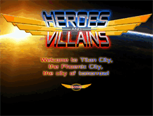 Tablet Screenshot of heroes-and-villains.com